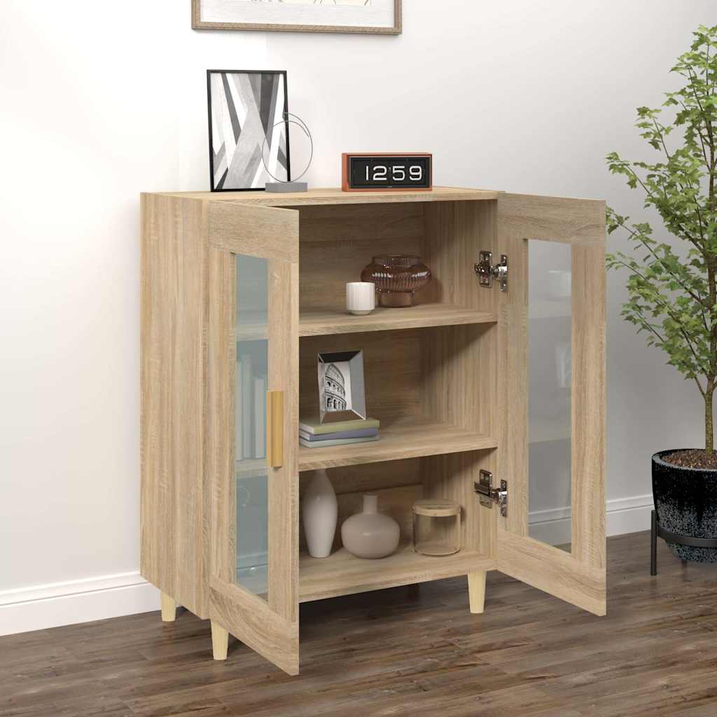 Vidaxl dressoir 69,5x34x90 cm bewerkt hout sonoma eikenkleurig