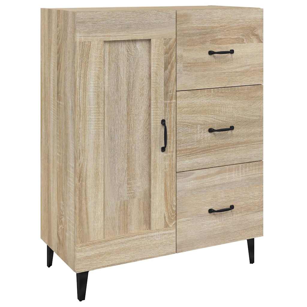 Vidaxl dressoir 69,5x34x90 cm bewerkt hout sonoma eikenkleurig