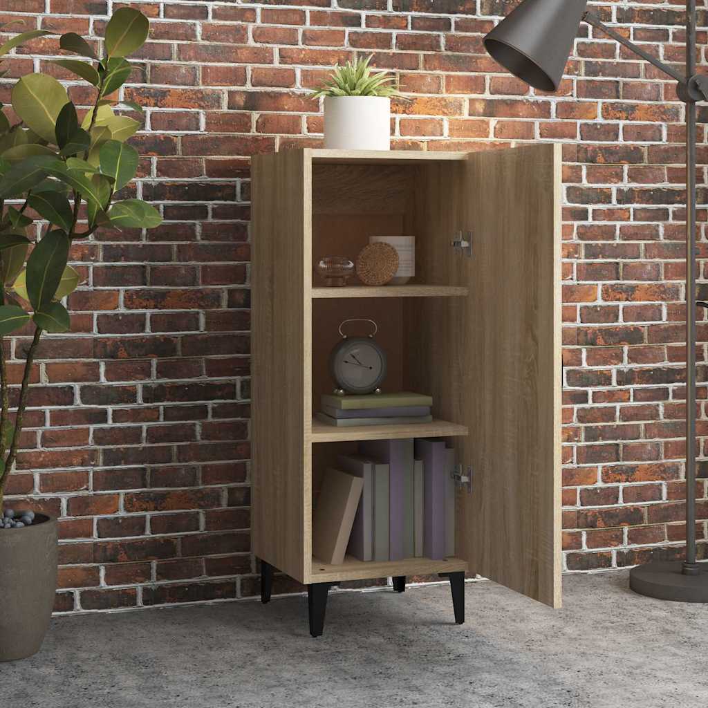 Vidaxl dressoir 34,5x34x90 cm bewerkt hout sonoma eikenkleurig