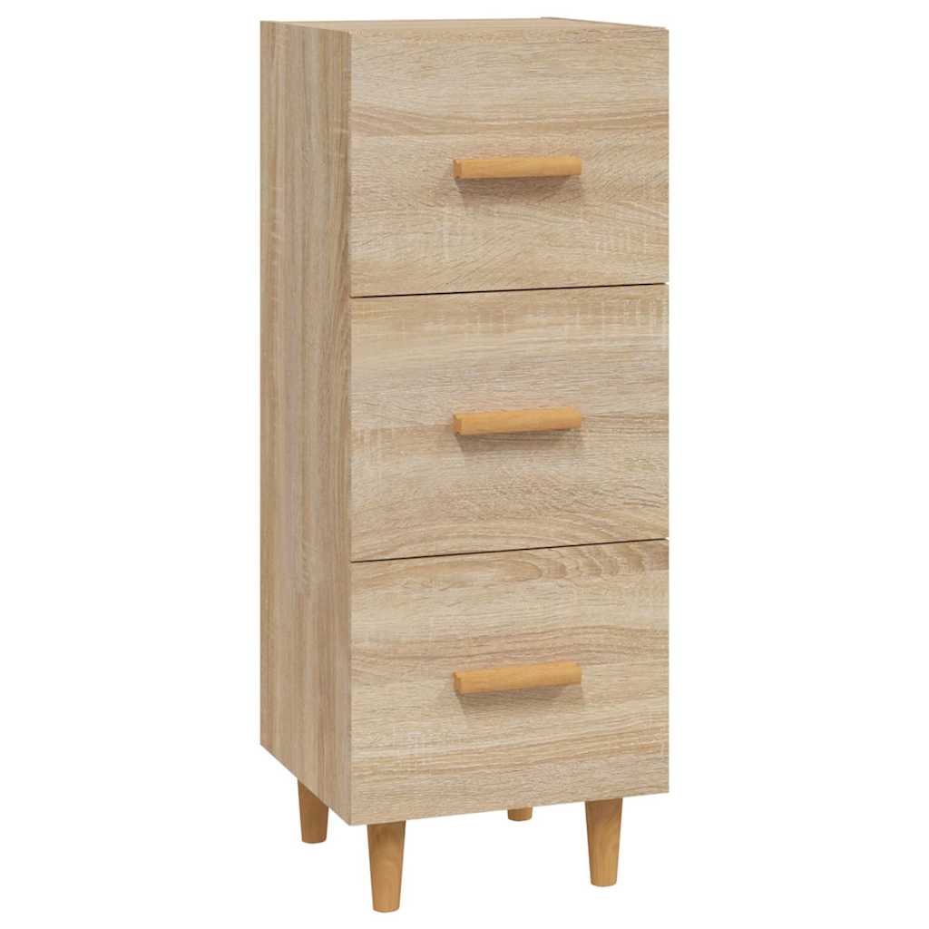 Vidaxl dressoir 34,5x34x90 cm bewerkt hout sonoma eiken