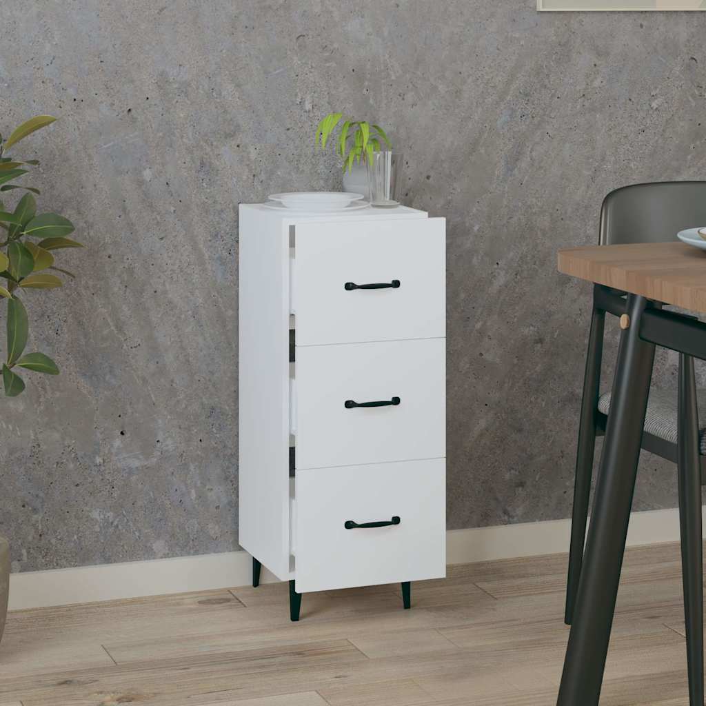 Vidaxl dressoir 34,5x34x90 cm bewerkt hout wit