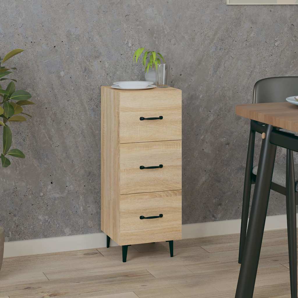 Vidaxl dressoir 34,5x34x90 cm bewerkt hout sonoma eiken