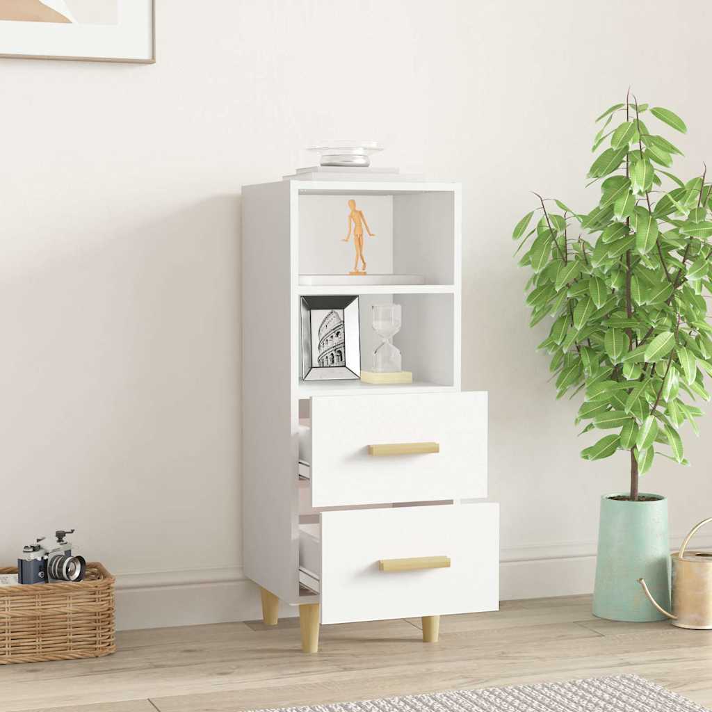 Vidaxl dressoir 34,5x34x90 cm bewerkt hout wit