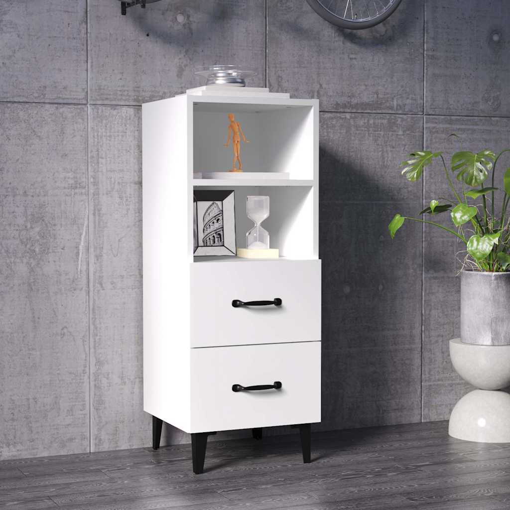 Vidaxl dressoir 34,5x34x90 cm bewerkt hout wit