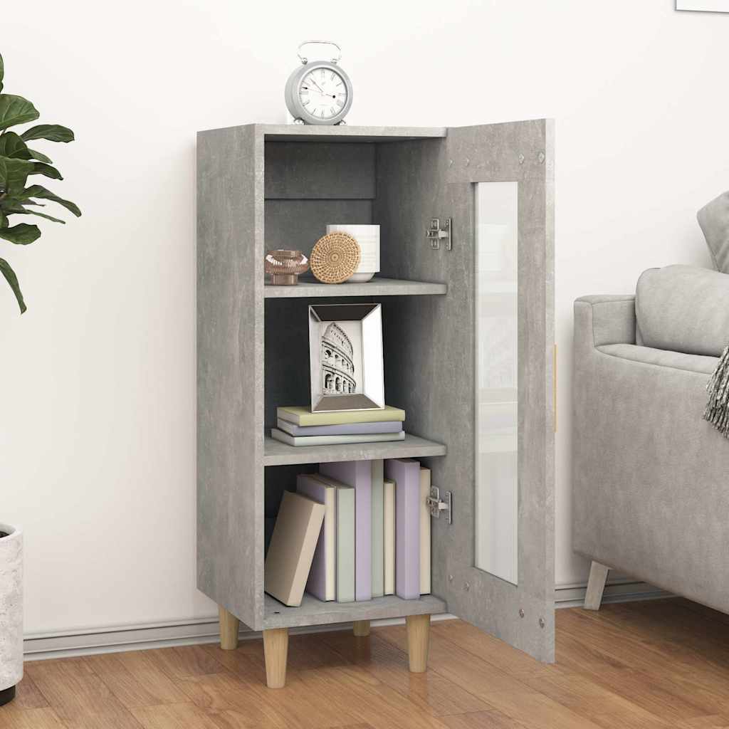 Vidaxl dressoir 34,5x34x90 cm bewerkt hout betongrijs
