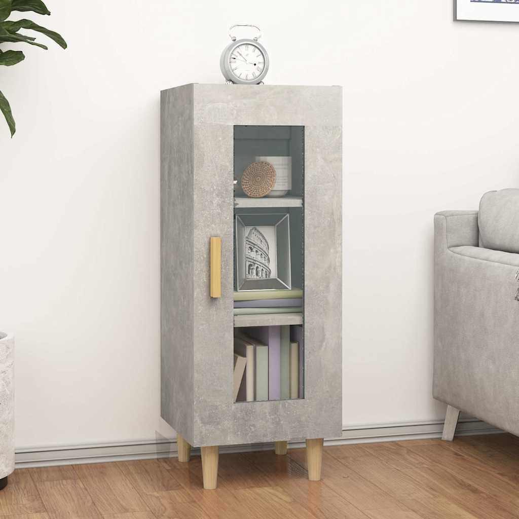 Vidaxl dressoir 34,5x34x90 cm bewerkt hout betongrijs