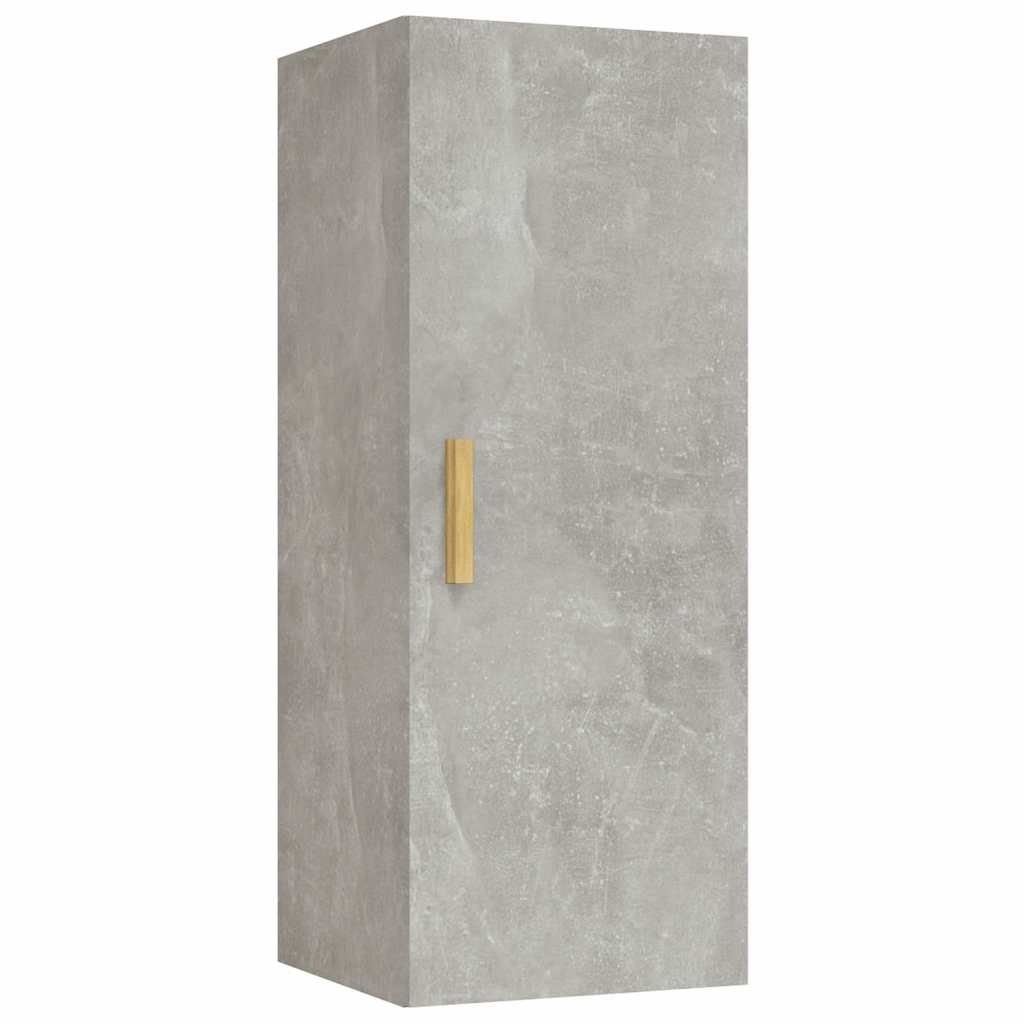 Vidaxl wandkast 34,5x34x90 cm bewerkt hout betongrijs