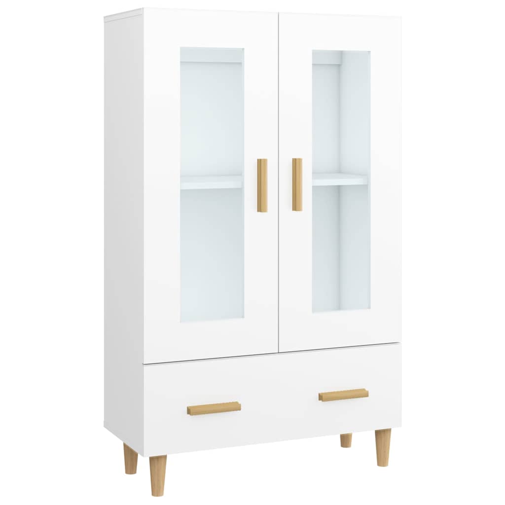Vidaxl hoge kast 70x31x115 cm bewerkt hout wit