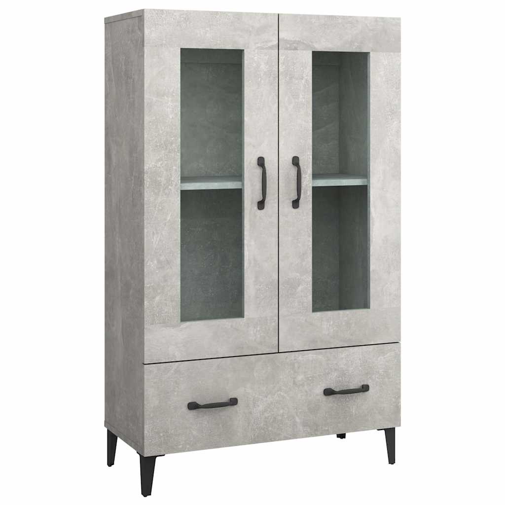 Vidaxl hoge kast 70x31x115 cm bewerkt hout betongrijs
