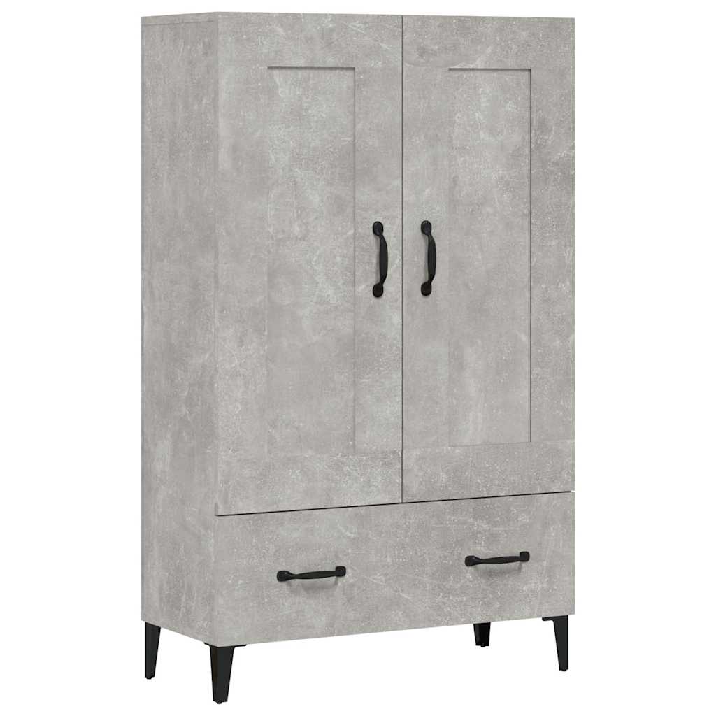 Vidaxl hoge kast 70x31x115 cm bewerkt hout betongrijs