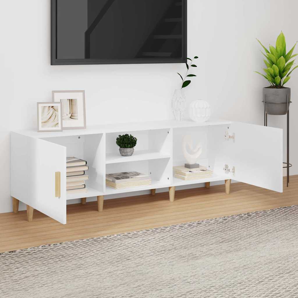 Vidaxl tv-meubel 150x30x50 cm bewerkt hout wit