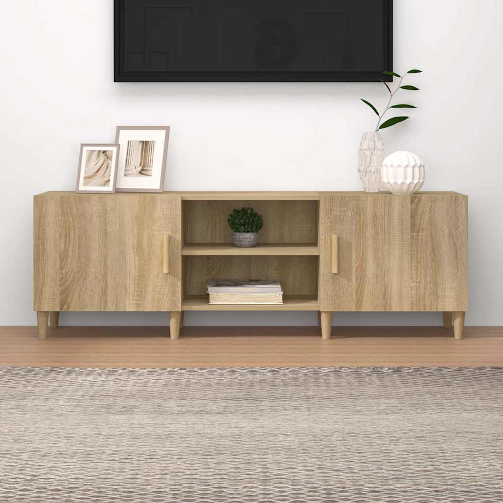 Vidaxl tv-meubel 150x30x50 cm bewerkt hout sonoma eikenkleurig