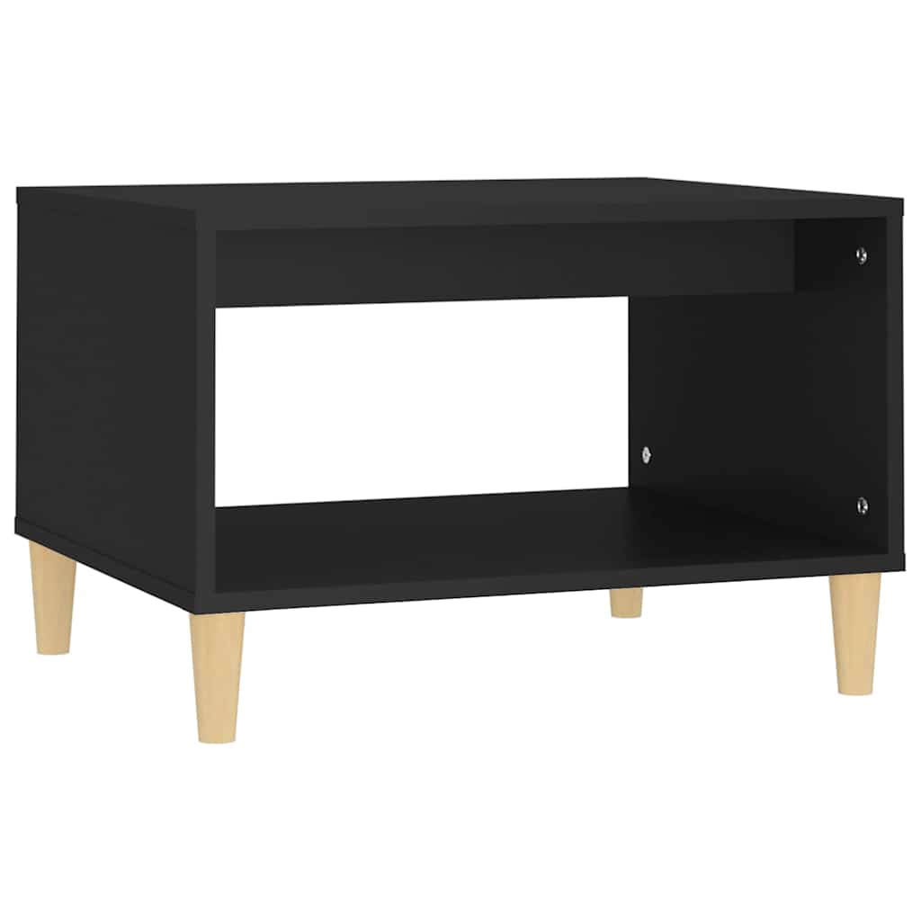 Vidaxl salontafel 60x50x40 cm bewerkt hout zwart