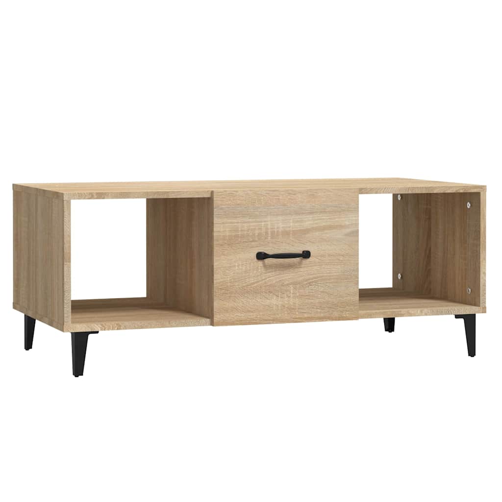 Vidaxl salontafel 102x50x40 cm bewerkt hout sonoma eikenkleurig