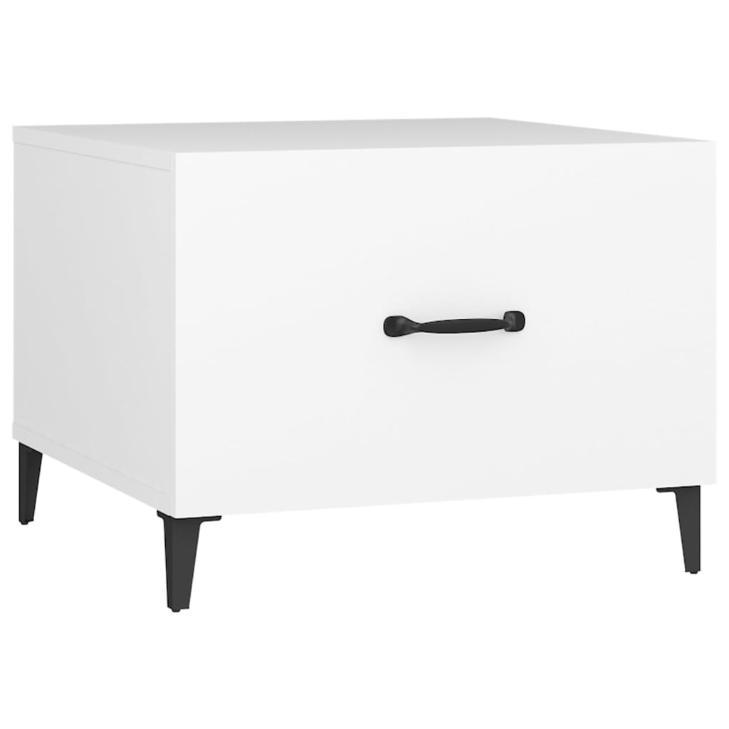 Vidaxl salontafel met metalen poten 50x50x40 cm wit