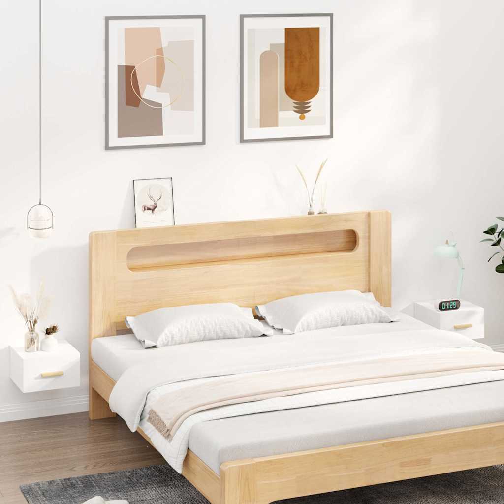 Vidaxl nachtkastjes 2 st wandgemonteerd 35x35x20 cm wit