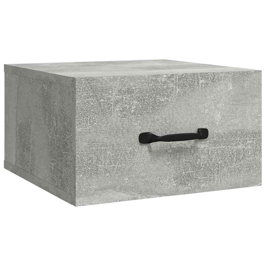 Vidaxl nachtkastje wandgemonteerd 35x35x20 cm betongrijs