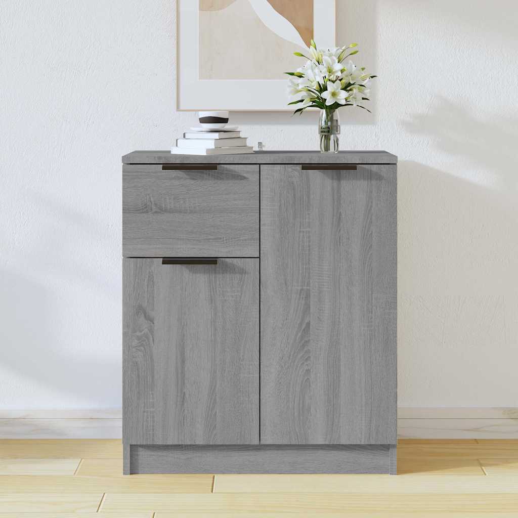 Vidaxl dressoir 60x30x70 cm bewerkt hout grijs sonoma eiken