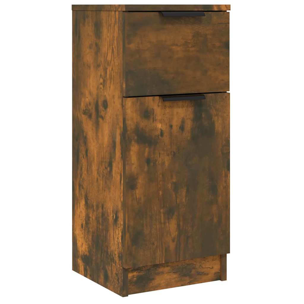 Vidaxl dressoir 30x30x70 cm bewerkt hout gerookt eikenkleurig