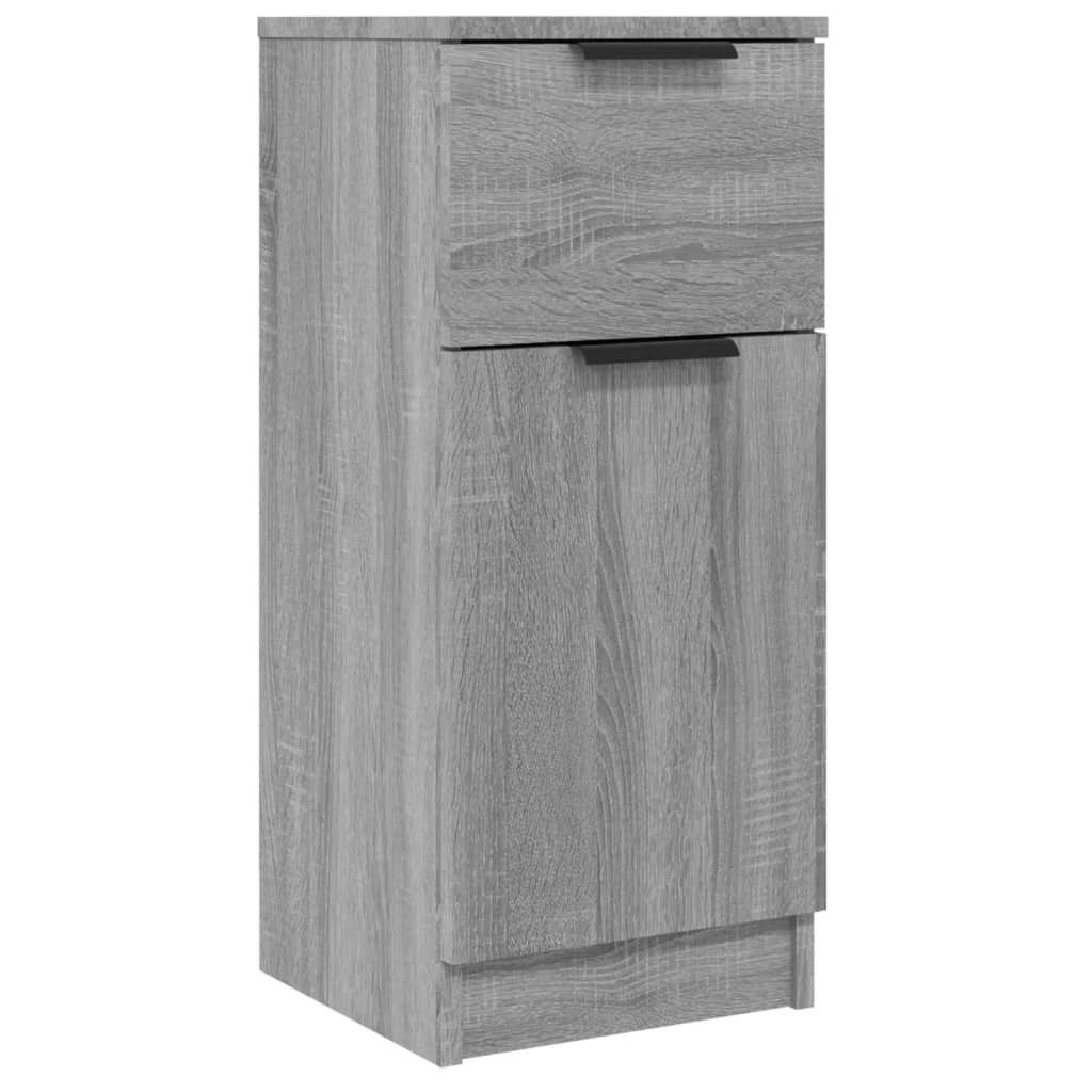 Vidaxl dressoir 30x30x70 cm bewerkt hout grijs sonoma eikenkleurig