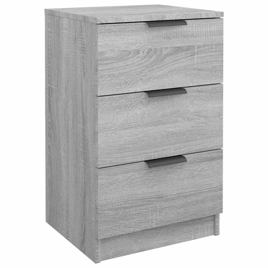 Vidaxl nachtkastje 40x36x65 cm grijs sonoma eikenkleurig