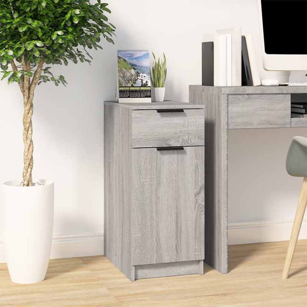 Vidaxl bureaukast 33,5x50x75 cm bewerkt hout grijs sonoma eikenkleurig