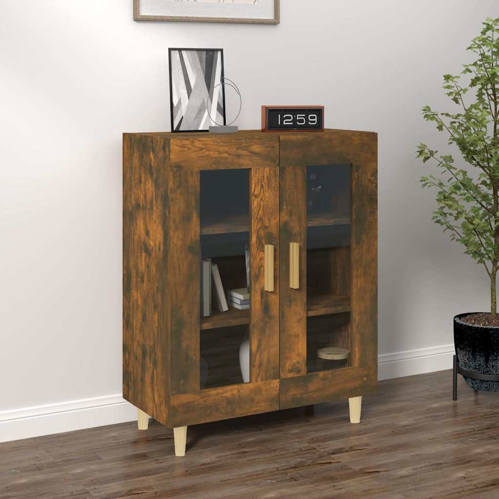 Vidaxl dressoir 69,5x34x90 cm bewerkt hout gerookt eikenkleurig