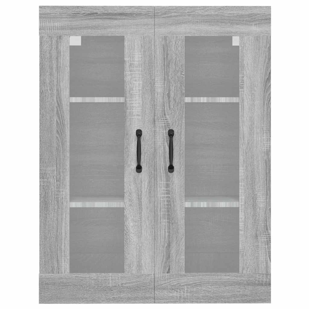 Vidaxl bovenkast 69,5x34x90 cm grijs sonoma eikenkleurig