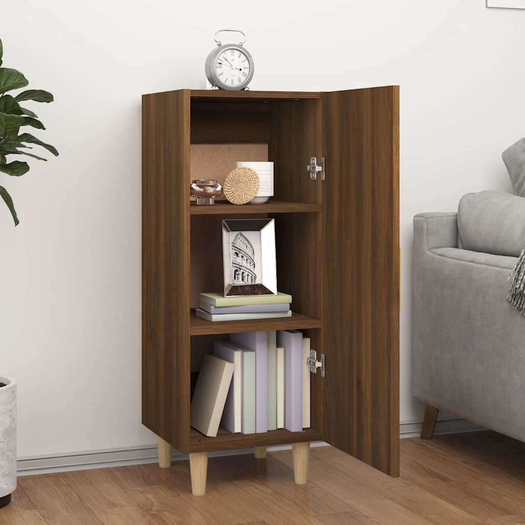 Vidaxl dressoir 34,5x34x90 cm bewerkt hout bruin eikenkleur
