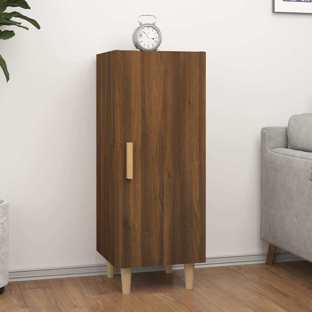 Vidaxl dressoir 34,5x34x90 cm bewerkt hout bruin eikenkleur