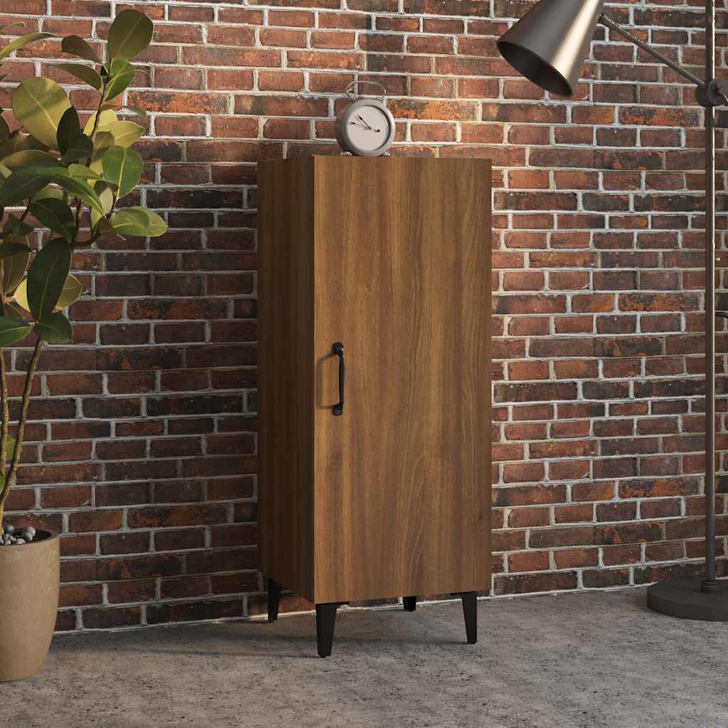 Vidaxl dressoir 34,5x34x90 cm bewerkt hout bruin eikenkleur