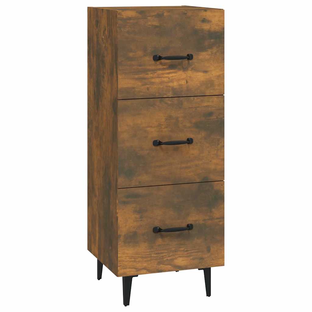 Vidaxl dressoir 34,5x34x90 cm bewerkt hout gerookt eiken
