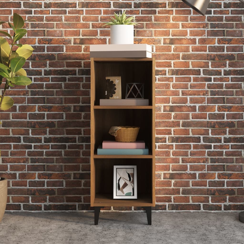 Vidaxl dressoir 34,5x32,5x90 cm bewerkt hout bruin eikenkleur