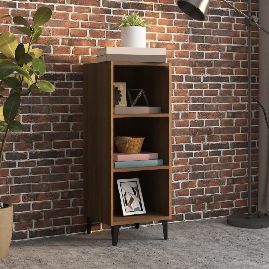 Vidaxl dressoir 34,5x32,5x90 cm bewerkt hout bruin eikenkleur