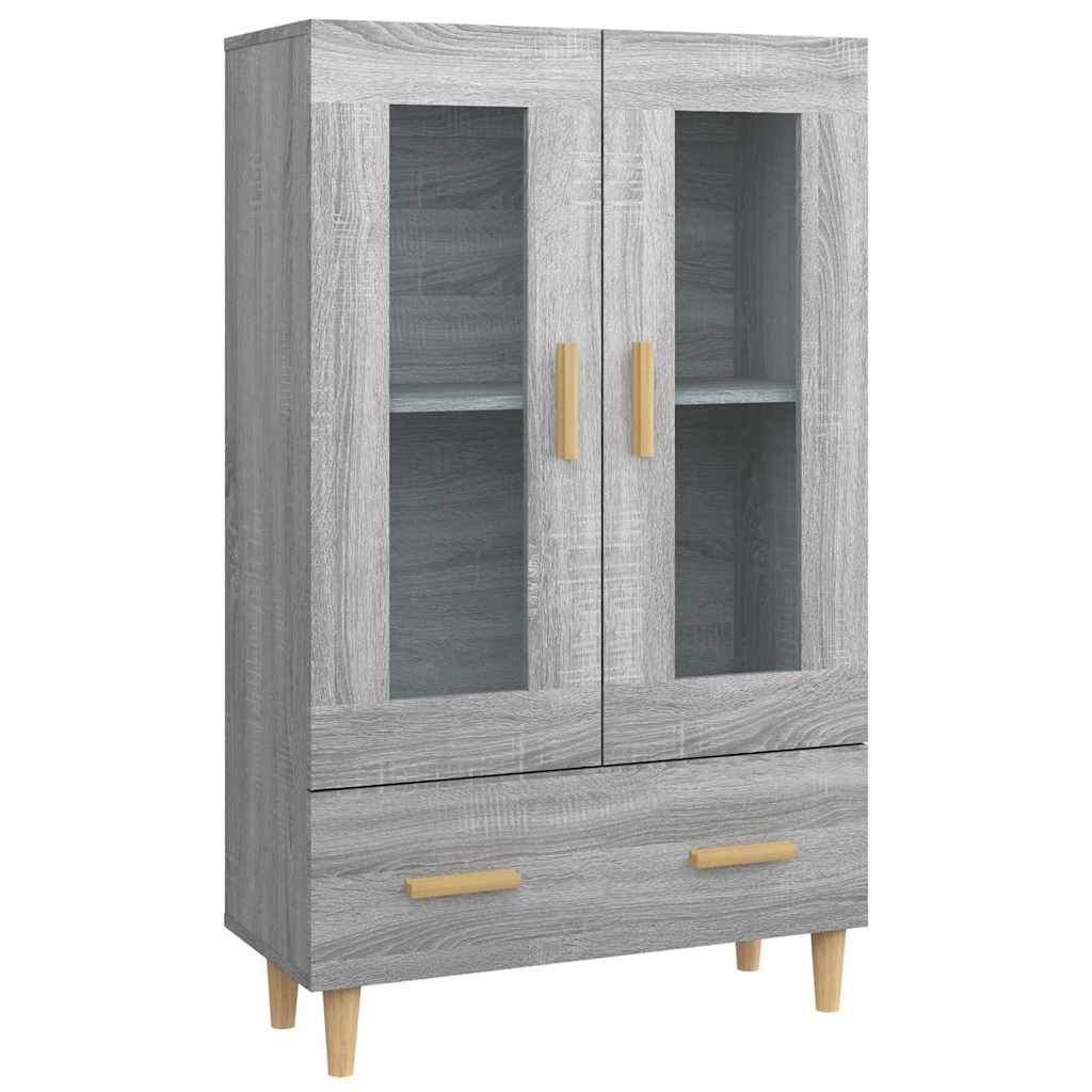 Vidaxl hoge kast 70x31x115 cm bewerkt hout grijs sonoma eikenkleurig