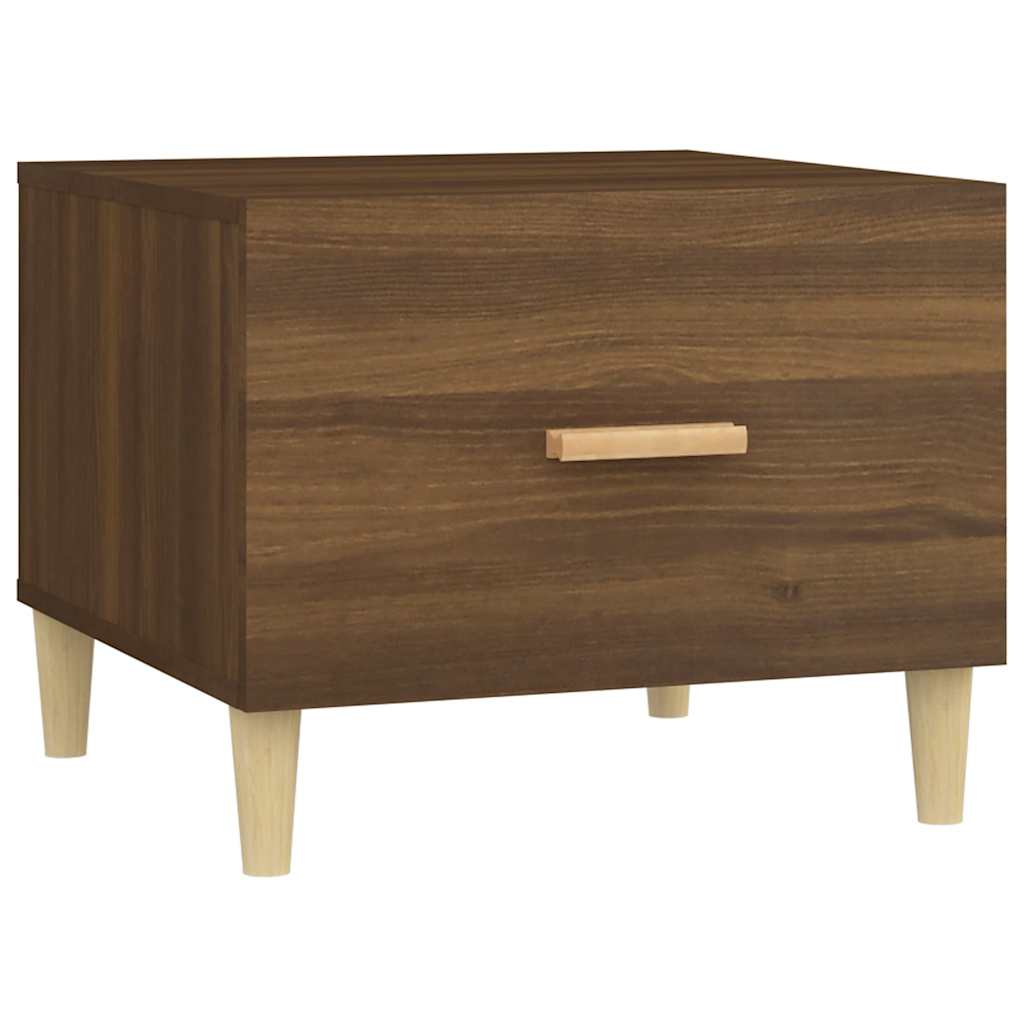 Vidaxl salontafel 50x50x40 cm bewerkt hout bruin eikenkleur