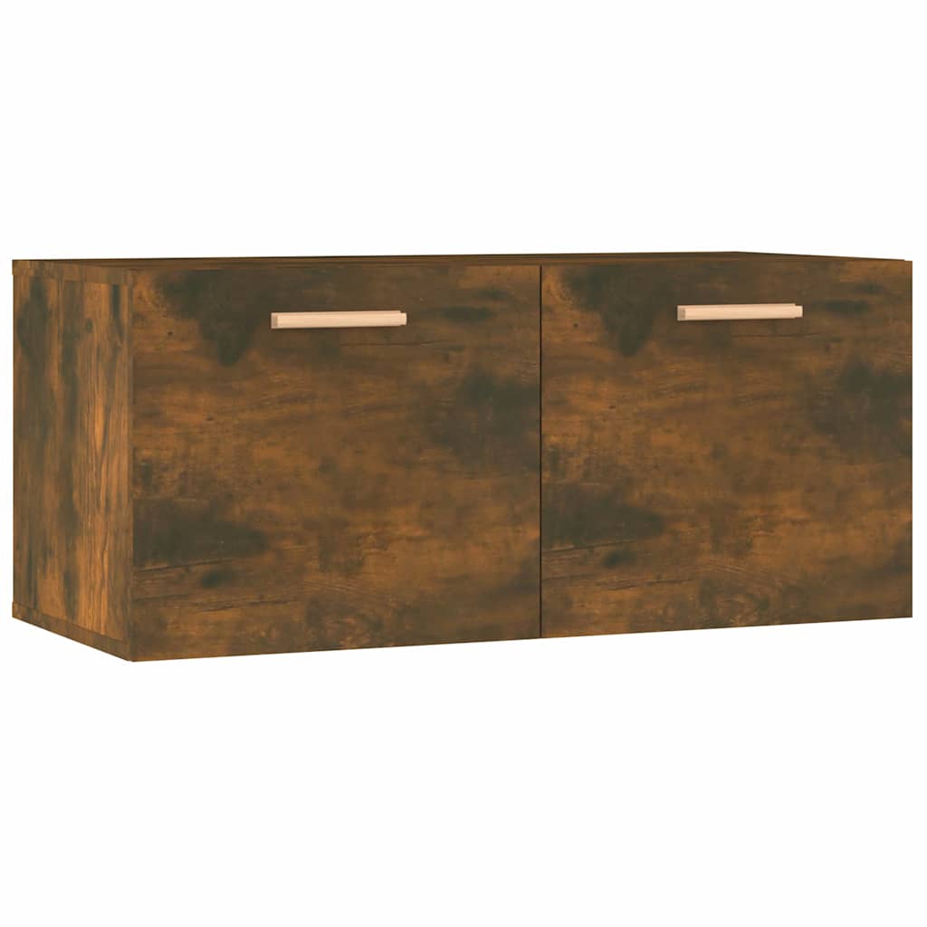 Vidaxl wandkast 80x35x36,5 cm bewerkt hout gerookt eikenkleurig