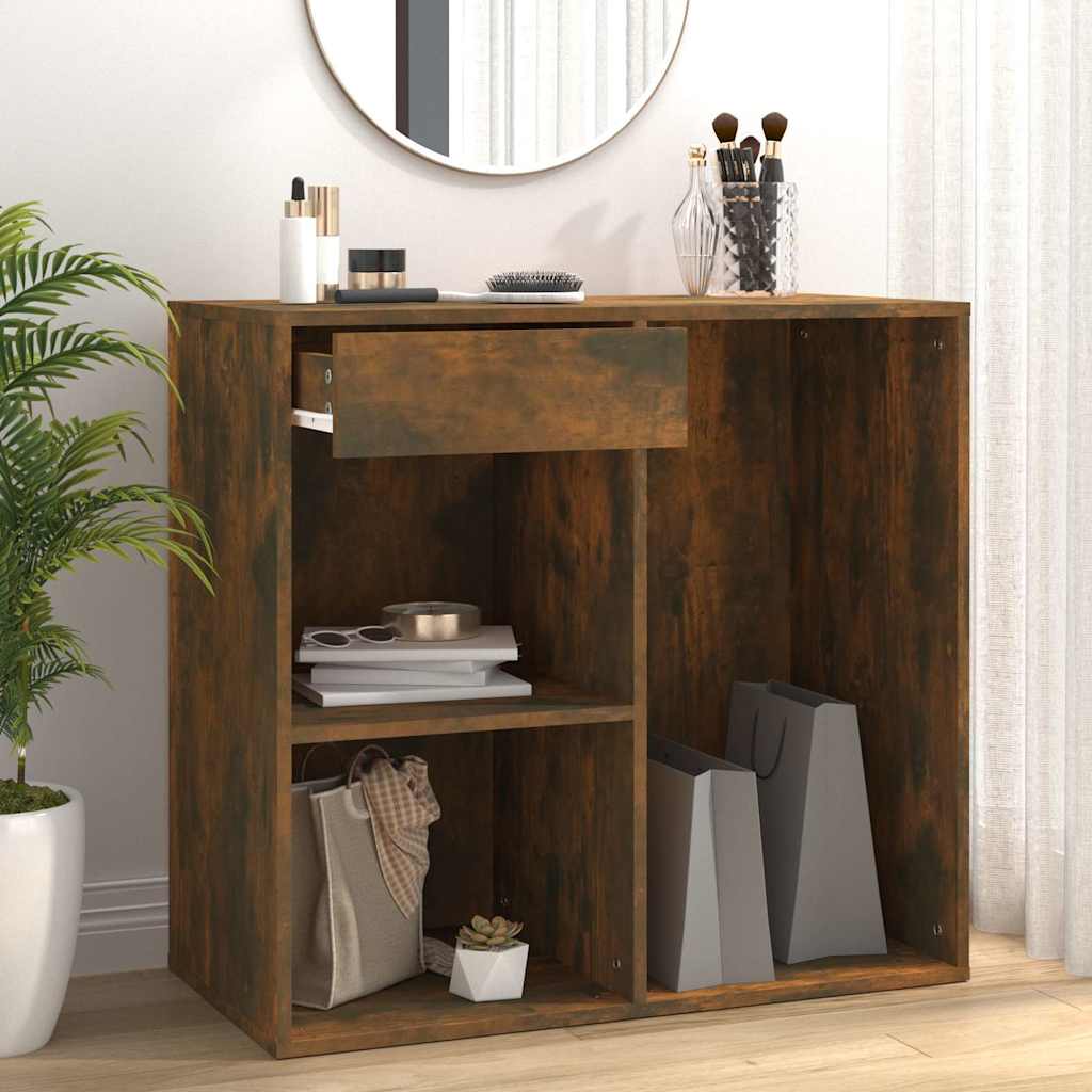 Vidaxl cosmeticakast 80x40x75 cm bewerkt hout gerookt eikenkleurig