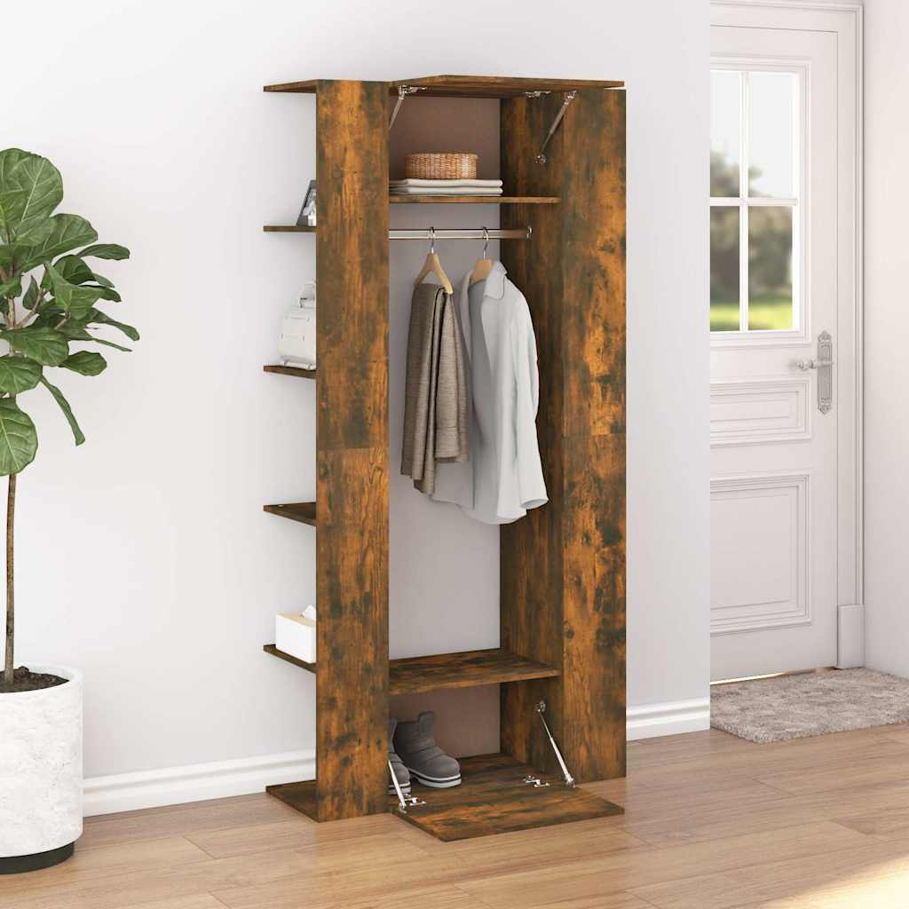 Vidaxl halmeubel 97,5x37x99 cm bewerkt hout gerookt eikenkleurig