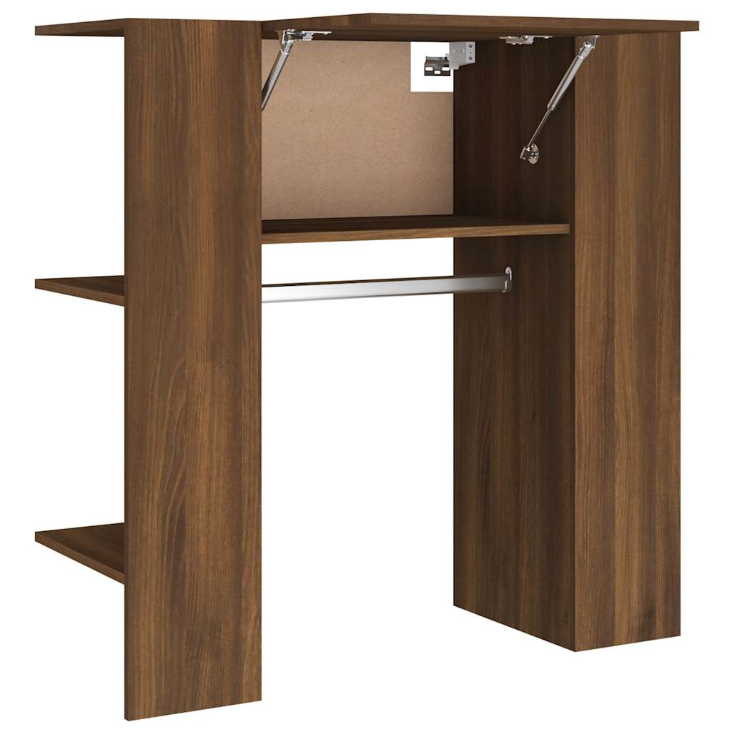 Vidaxl halmeubel 97,5x37x99 cm bewerkt hout bruin eikenkleurig