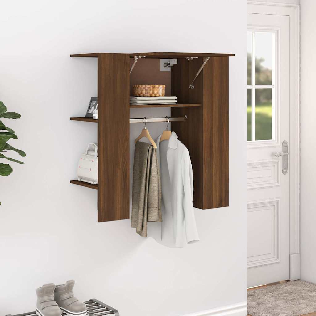 Vidaxl halmeubel 97,5x37x99 cm bewerkt hout bruin eikenkleurig