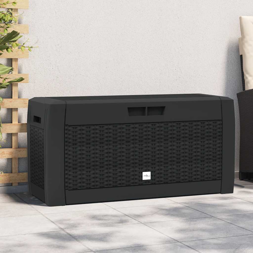 Vidaxl tuinbox 119x48x60 cm polypropeen antracietkleurig