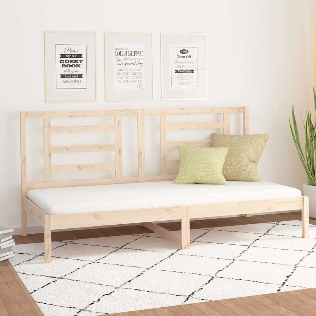 Vidaxl slaapbank zonder matras 90x200 cm massief grenenhout