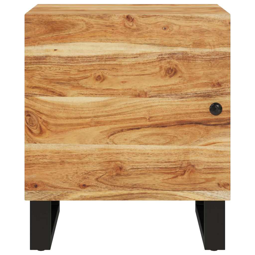 Vidaxl nachtkastje 40x33x46 cm massief acaciahout
