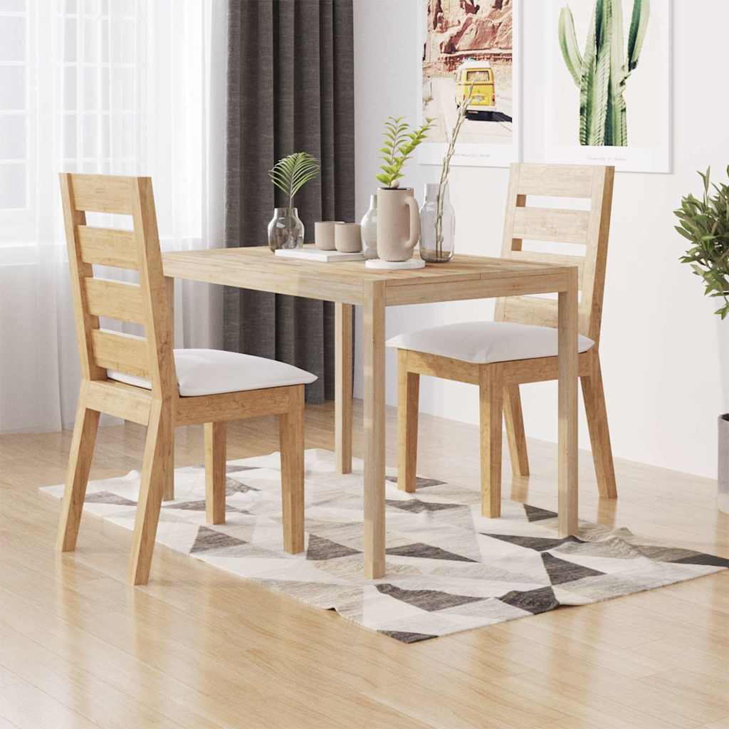 Vidaxl eettafel 110x70x75 cm massief acaciahout