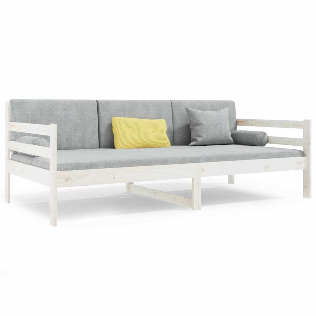 Vidaxl slaapbank zonder matras 90x190 cm massief grenenhout wit