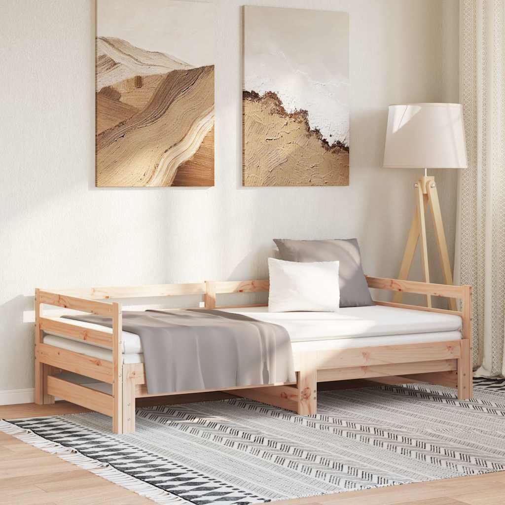 Vidaxl uitschuifbare slaapbank zonder matras 90x190 cm