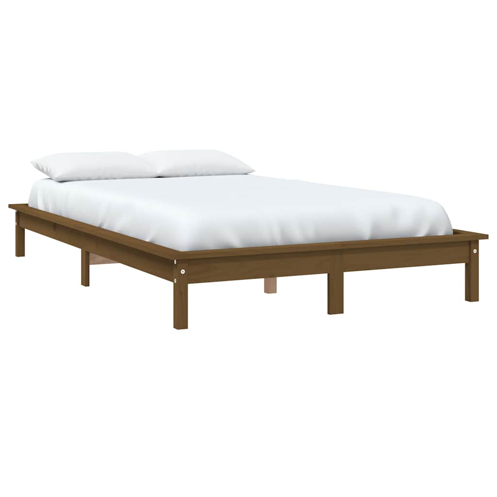 Vidaxl bedframe massief grenenhout honingbruin 120x200 cm