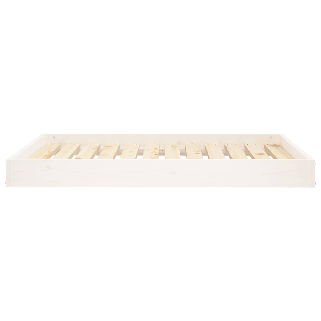 Vidaxl hondenmand 101,5x74x9 cm massief grenenhout wit
