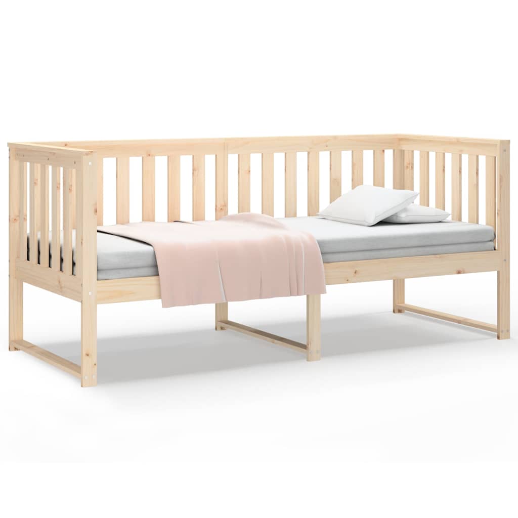 Vidaxl slaapbank zonder matras 75x190 cm massief grenenhout